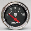 Autometer Traditional Chrome 52mm 0-100 PSI Short Sweep Electricall Oil Pressure Gauge - 2522