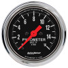 Autometer Traditional Chrome 2-1/16in 0-1600 Deg F Digital Stepper Motor Pyrometer - 2554 Photo - Primary