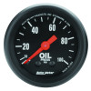 Autometer Z Series 52mm 0-100 PSI Mechanical Oil Pressure Gauge - 2604