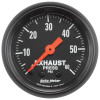 Autometer Z Series 52mm 0-60 PSI Mechanical Exhaust Gas Pressure Gauge - 2611