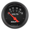 Autometer Z-Series 52mm 8-18 Volts Volmeter Gauge - 2645