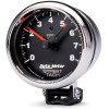 Autometer Traditional Chrome 3-3/4in 8k w/ Red Line Tachometer - 2895