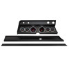 Autometer Designer Black Direct Fit Dash Kit 1966 Chevy Chevelle (2 x 3-3/8in. / 4 x 2-1/16in.) - 2931-06 Photo - Primary