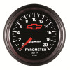 AutoMeter Gauge Pyrometer (Egt) 2-1/16in. 2000 Deg. F Stepper Motor Chevy Red Bowtie Black - 3645-00406