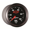 Autometer GM Bowtie Black 2-1/16in 0-100 PSI Oil Pressure - Stepper Motor - 3653-00406