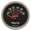 Autometer GM Bowtie Black 2-1/16 Voltmeter 8-18V - 3692-00406