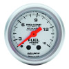 Autometer Ultra-Lite 2-1/16in 0-15 PSI Mechanical Fuel-Pressure Gauge w/ Isolator - 4313