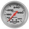 Autometer Ultra-Lite 66.7mm 140-280 Deg F Mechanical Water Temperature Gauge - White - 4431