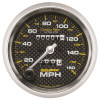 Autometer 3-3/8in Carbon Fiber 0-160MPH Mechanical Speedometer - 4793