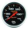 Autometer Liquid Filled Mechanical 66.7mm 140-280 deg F Oil Termperature Gauge Includes 6 ft Tubing - 5441