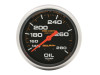 Autometer Liquid Filled Mechanical 66.7mm 140-280 deg F Oil Termperature Gauge Includes 12 ft Tubing - 5443