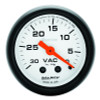 Autometer Phantom 52mm 30 in. HG. Mechanical Vacuum Gauge - 5784