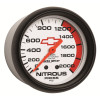 AutoMeter Gauge Nitrous Pressure 2-5/8in. 2000PSI Mechanical Chevy Red Bowtie White - 5828-00406
