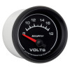 Autometer Euro-Style 2-1/16in 8-18V Short Sweep Electronic Voltmeter Gauge - 5992