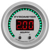 Autometer 52.4mm Silver Two Channel 0-2000 Degree Pyrometer (EGT) Ultra-Lite Elite Digital Gauge - 6744-UL