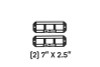 DV8 Offroad Universal Molle Panels - 7In x 2.5In PAIR - UNMP-01 Photo - out of package