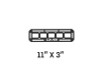 DV8 Offroad Universal Molle Panels - 11In x 3In - UNMP-02 Photo - out of package