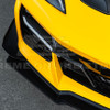 EOS Z07 Extended Style Carbon Flash Metallic Front Splitter & Canards - C8 Corvette Z06 (FLIP-1042-V2-FRP_SPLITTER-528-V2-FRP)