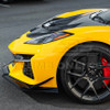 EOS Z07 Extended Style Carbon Flash Metallic Front Splitter & Canards - C8 Corvette Z06 (FLIP-1042-V2-FRP_SPLITTER-528-V2-FRP)