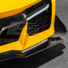 EOS Z07 Extended Style Carbon Flash Metallic Front Splitter & Canards - C8 Corvette Z06 (FLIP-1042-V2-FRP_SPLITTER-528-V2-FRP)