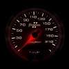 Autometer Phantom II 3-3/8in 0-225KM/H (GPS) Speedometer Gauge - 7580-M