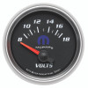 Autometer Mopar 52.4mm SSE 8-18 Volts Voltmeter Gauge - 880021