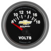 AutoMeter Gauge Voltmeter 2-1/16in. 18V Electric Chevy Gold Bowtie - 880444