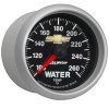 AutoMeter Gauge Water Temp 2-1/16in. 100-260 Deg. F Digital Stepper Motor Chevy Gold Bowtie - 880446