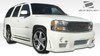 2001-2006 GMC Denali Duraflex Platinum Front Bumper Cover - 1 Piece / Vehicle Year Make Model Trim - 2001-2006-GMC Denali ALL / Product Type - Front Bumper / Style Name -Platinum / Kit Material - FRP (Fiberglass Reinforced Plastics) / Notes - Note: fog light opening is 5"