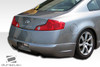 2003-2007 Infiniti G Coupe G35 Duraflex I-Spec Rear Lip Under Spoiler Air Dam - 1 Piece / Vehicle Year Make Model Trim - 2003-2007-Infiniti G Coupe 2DR / Product Type - Rear Lip/Add On / Style Name -I-Spec / Kit Material - FRP (Fiberglass Reinforced Plastics) / Notes -
