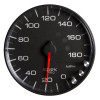 Autometer Spek-Pro Gauge Speedometer 5in 180 Mph Elec. Programmable Black/Black - P230328