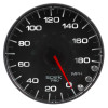Autometer Spek-Pro Gauge Speedometer 5in 180 Mph Elec. Programmable Black/Black - P230328