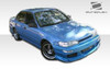 1993-1997 Toyota Corolla Geo Prizm Duraflex Bomber Front Bumper Cover - 1 Piece / Vehicle Year Make Model Trim - 1993-1997-Toyota Corolla ALL / Product Type - Front Bumper / Style Name -Bomber / Kit Material - FRP (Fiberglass Reinforced Plastics) / Notes - Note: this kit is designed for toyota corolla models. geo prizm models will require slight modifications.