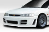 1994-1997 Honda Accord 4 cyl Duraflex R34 Front Bumper Cover - 1 Piece / Vehicle Year Make Model Trim - 1994-1997-Honda Accord ALL / Product Type - Front Bumper / Style Name -R34 / Kit Material - FRP (Fiberglass Reinforced Plastics) / Notes - Note: front bumper will not fit v6 models.