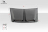 Universal Duraflex Spyder Hood Scoop - 1 Piece / Vehicle Year Make Model Trim - --  ALL / Product Type - Scoop / Style Name -\Universal / Kit Material - FRP (Fiberglass Reinforced Plastics) / Notes - Note: dimensions for this are 54.5 x 39, and 2.5 scoop opening