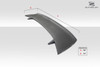 Universal Duraflex Sniper Wing Spoiler - 1 Piece / Vehicle Year Make Model Trim - --  ALL / Product Type - Wing / Style Name -\Universal / Kit Material - FRP (Fiberglass Reinforced Plastics) / Notes - Note: this wing is 57" wide from tip to tip and 37" wide from pillar to pillar. will fit most applications. please measure the length of your trunk and decide if this wing will fit your vehicle appropriately.