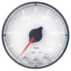 Autometer Spek-Pro Gauge Boost 2 1/16in 60psi Stepper Motor W/Peak & Warn Wht/Blk - P304128
