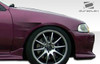 1992-1995 Honda Civic 4DR Duraflex GT Concept Fenders - 2 Piece / Vehicle Year Make Model Trim - 1992-1995-Honda Civic 4DR / Product Type - Fender / Style Name -GT Concept / Kit Material - FRP (Fiberglass Reinforced Plastics) / Notes -