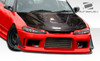 1989-1994 Nissan 240SX S13 Duraflex Silvia S15 Conversion M-1 Sport Kit - 4 Piece - Includes M-1 Sport Front Bumper Cover (104275) S15 OEM Fiberglass Hood (100889) S15 OEM Fenders (100879) / Vehicle Year Make Model Trim - 1989-1994-Nissan 240SX ALL / Product Type - Kit / Style Name -M-1 / Kit Material - FRP (Fiberglass Reinforced Plastics) / Notes -