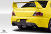 2003-2006 Mitsubishi Lancer Evolution 8 9 Duraflex MR Edition Rear Bumper Cover - 1 Piece / Vehicle Year Make Model Trim - 2003-2006-Mitsubishi Evolution ALL / Product Type - Rear Bumper / Style Name -MR Edition / Kit Material - FRP (Fiberglass Reinforced Plastics) / Notes -