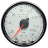 Autometer Spek-Pro Gauge Nitrous Press 2 1/16in 1600psi Stepper Motor W/Peak & Warn Wht/Blk - P32012