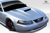 1999-2004 Ford Mustang Duraflex Venom Hood - 1 Piece / Vehicle Year Make Model Trim - 1999-2004-Ford Mustang ALL / Product Type - Hood / Style Name -Venom / Kit Material - FRP (Fiberglass Reinforced Plastics) / Notes - Note: Hood pins are required.