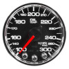 Autometer Spek-Pro Gauge Oil Temp 2 1/16in 300f Stepper Motor W/Peak & Warn Blk/Chrm - P32231