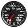 Autometer Spek-Pro Gauge Oil Temp 2 1/16in 300f Stepper Motor W/Peak & Warn Blk/Blk - P32232