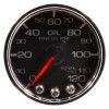 Autometer Spek-Pro Gauge Oil Press 2 1/16in 120psi Stepper Motor W/Peak & Warn Blk/Chrm - P32531
