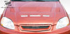 1996-1998 Honda Civic Duraflex Predator Hood - 1 Piece / Vehicle Year Make Model Trim - 1996-1998-Honda Civic ALL / Product Type - Hood / Style Name -Predator / Kit Material - FRP (Fiberglass Reinforced Plastics) / Notes - Note: Hood pins are required.