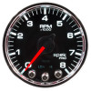 Autometer Spek-Pro Gauge Tach 2 1/16in 8K Rpm W/ Shift Light & Peak Mem Blk/Chrm - P33431