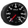 AutoMeter Gauge Voltmeter 2-1/16in. 16V Stepper Motor W/Peak & Warn Blk/Blk Spek-Pro - P344328