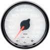 Autometer Spek-Pro Gauge Water Temp 2 1/16in 300f Stepper Motor W/Peak & Warn Wht/Blk - P34612