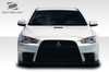 2008-2017 Mitsubishi Lancer / Lancer Evolution 10 Duraflex Evo X Look Hood - 1 Piece / Vehicle Year Make Model Trim - 2008-2017-Mitsubishi Lancer ALL / Product Type - Hood / Style Name -Evo X Look / Kit Material - FRP (Fiberglass Reinforced Plastics) / Notes - Note: Hood pins are required.